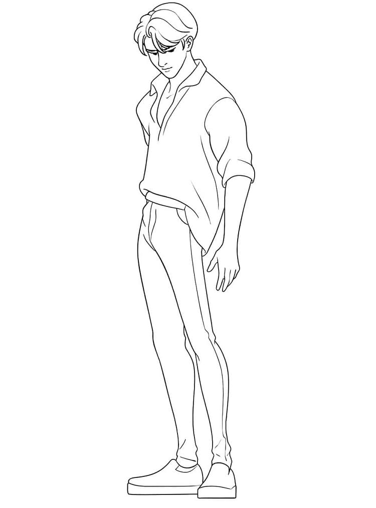 Målarbild Utskrivbar Saja Boys för Barn