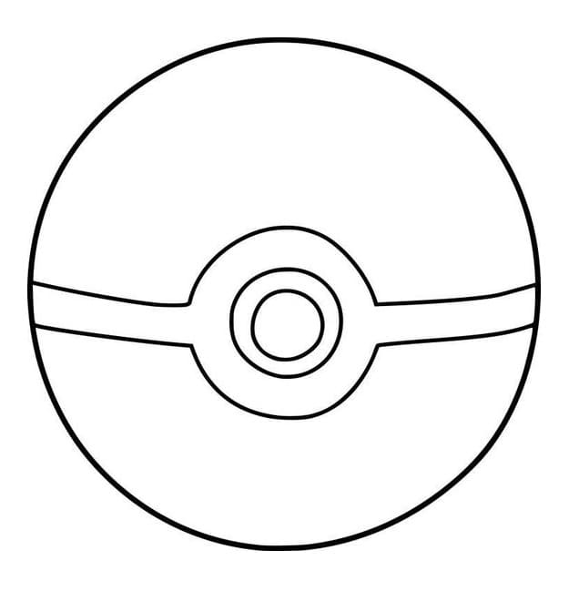 Målarbild Vanlig Pokéboll