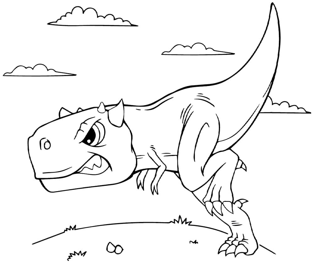 Målarbild Arg Carnotaurus