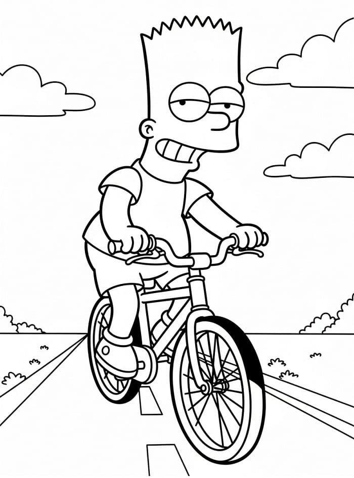 Målarbilder Bart Simpson