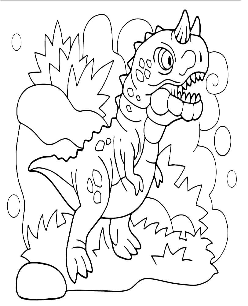 Målarbild Carnotaurus för barn