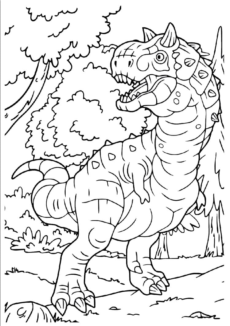Målarbild Carnotaurus gratis