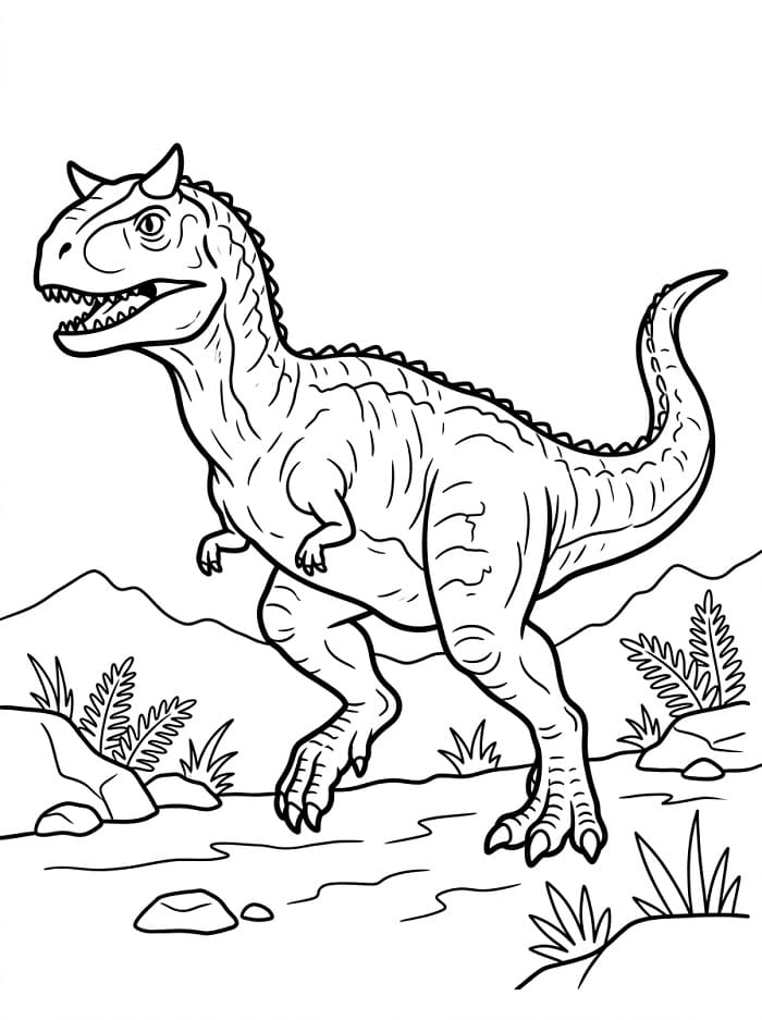Målarbilder Carnotaurus