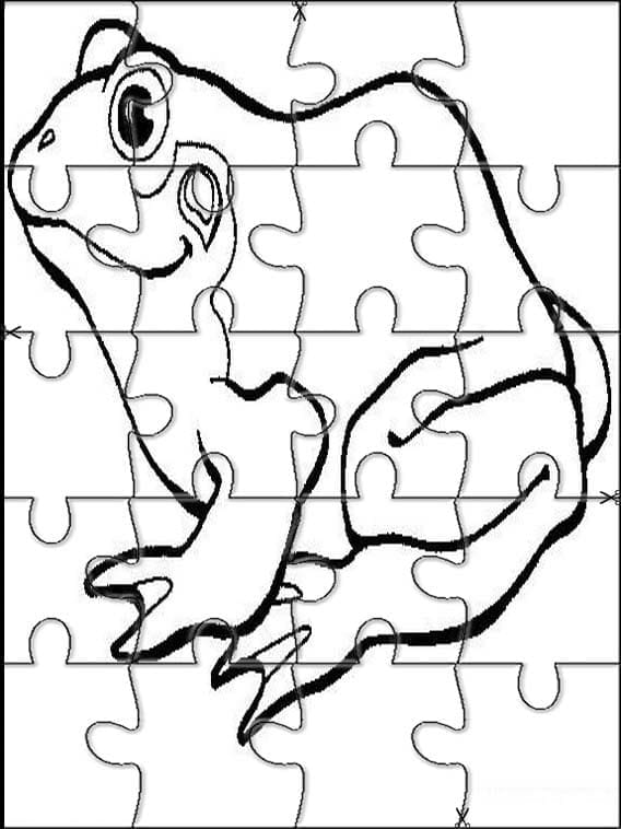 Målarbild Grodpussel