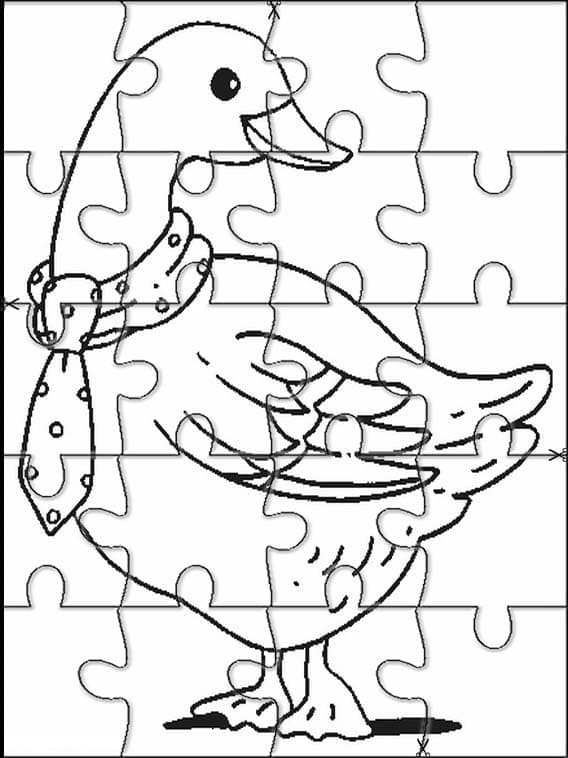 Målarbild Gulligt ankpussel