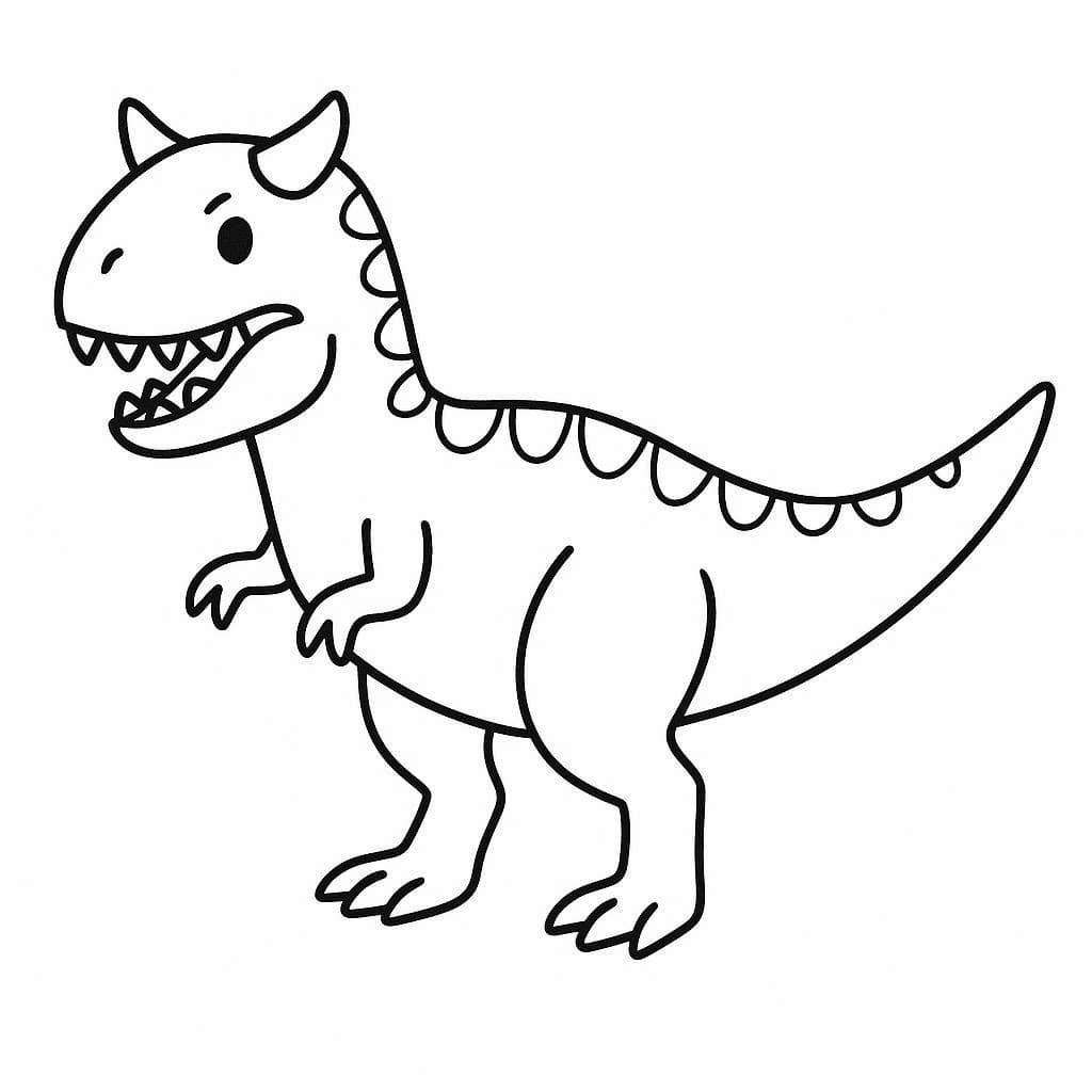 Målarbild Lätt Carnotaurus