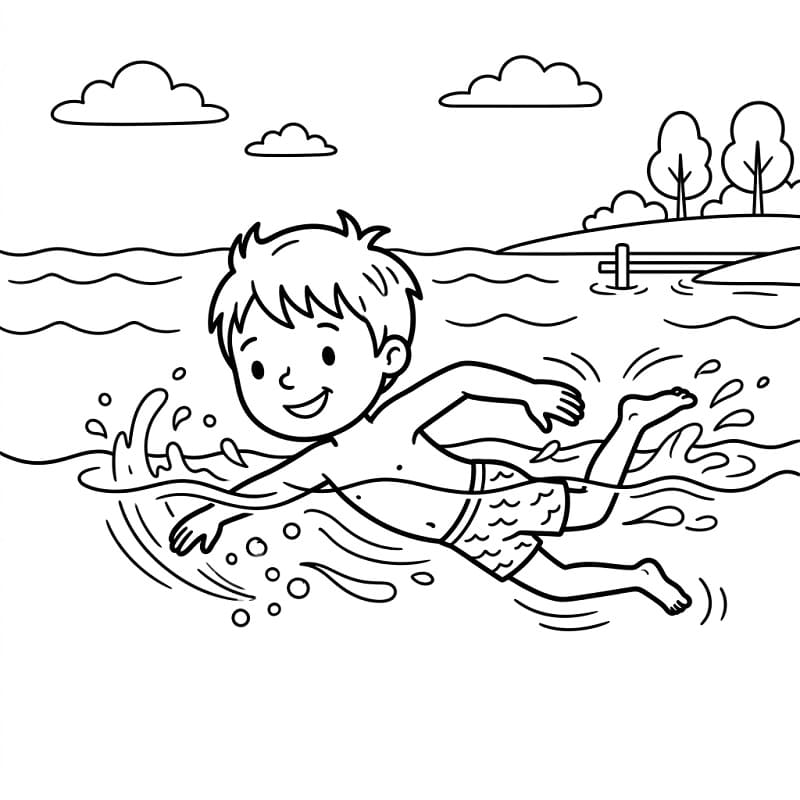 Målarbild Liten simpojke