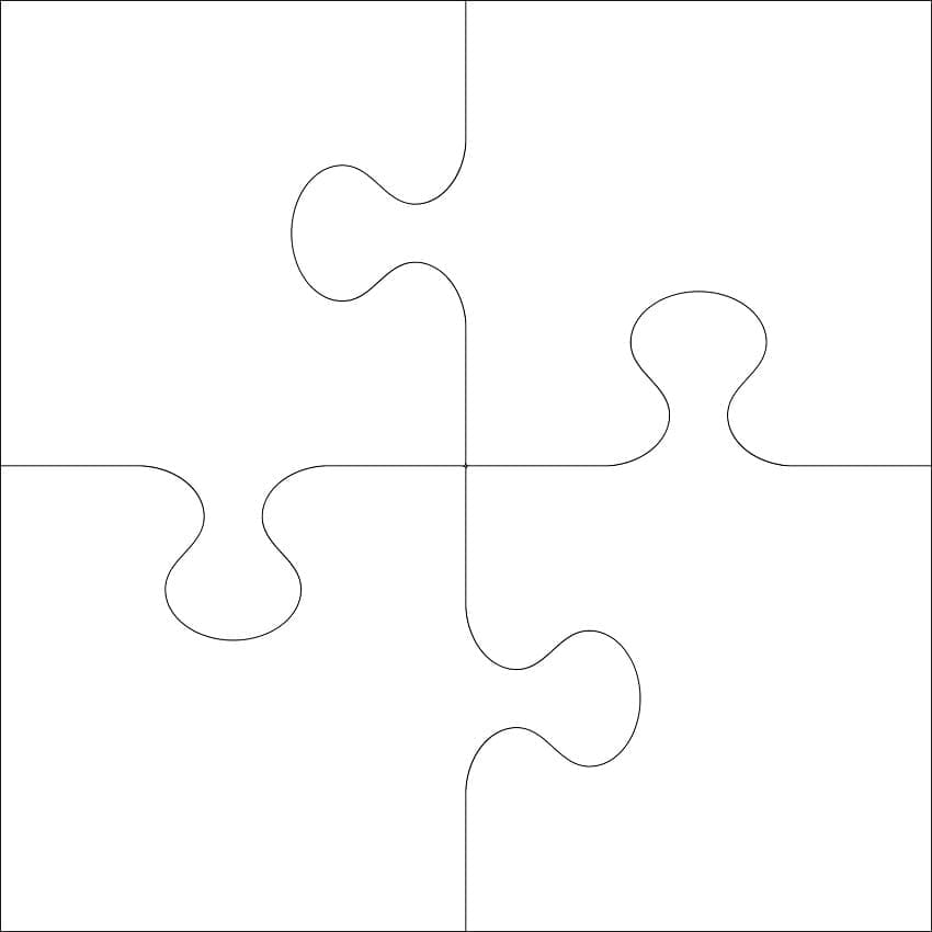 Målarbild Mycket enkelt pussel