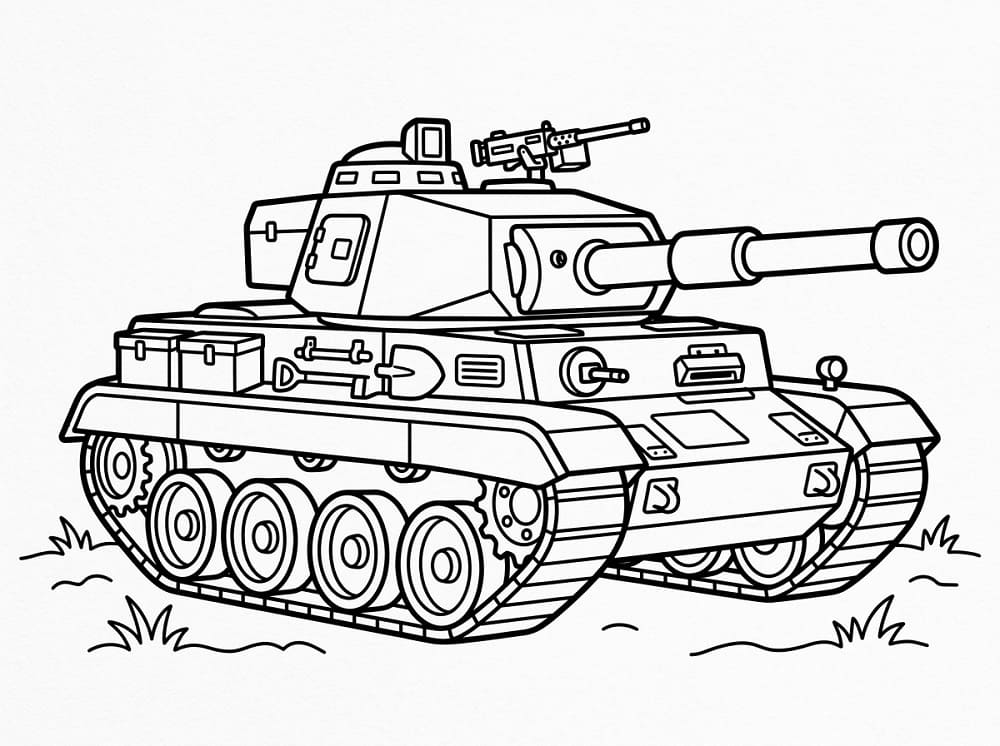 Målarbild Perfekt stridsvagn