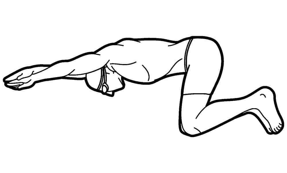 Målarbild Simning för 1-åriga barn