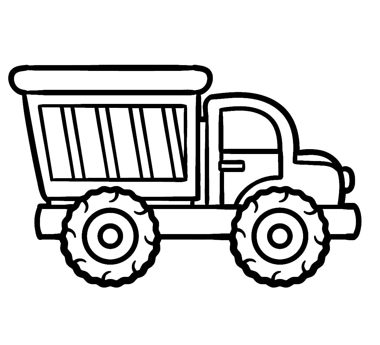 Målarbild Tippbil 1