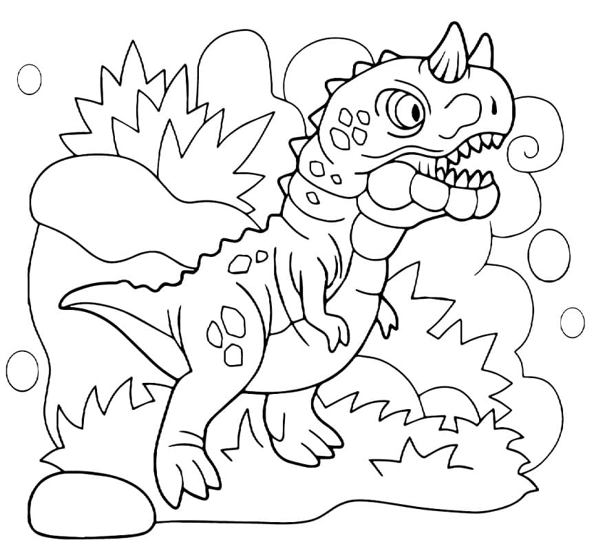 Målarbild Utskrivbar Carnotaurus