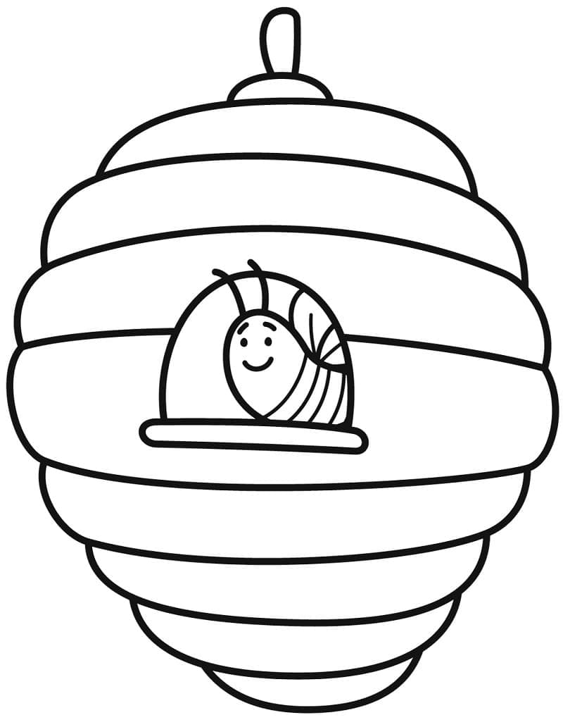 Målarbild Bikupa för barn