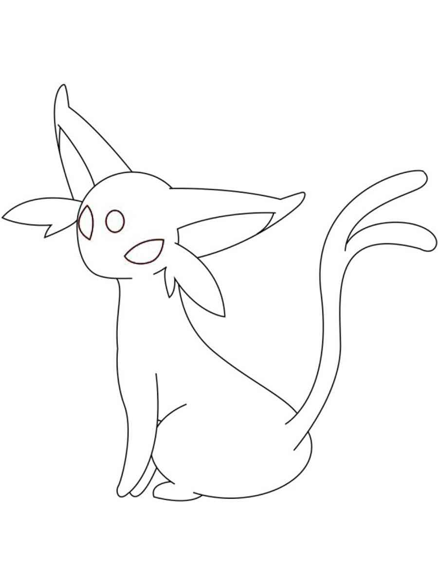 Målarbild Enastående Espeon