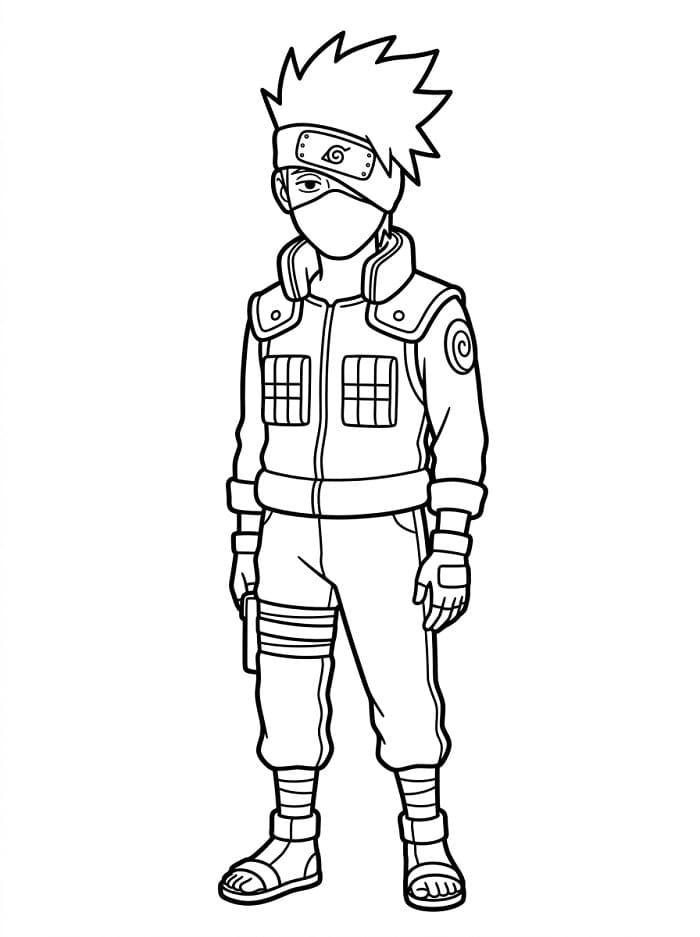 Målarbild Fantastisk Kakashi Hatake
