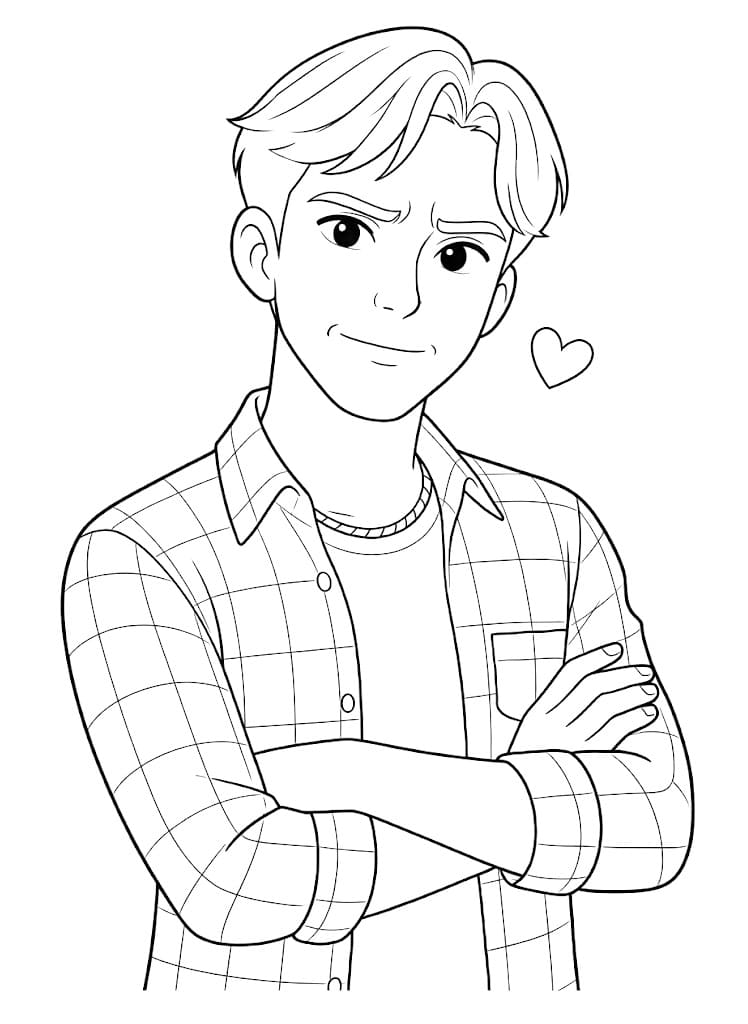 Målarbild Glad Jinu