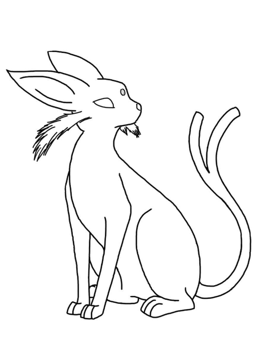 Målarbild Imponerande Espeon