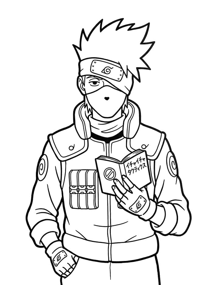 Målarbild Imponerande Kakashi Hatake