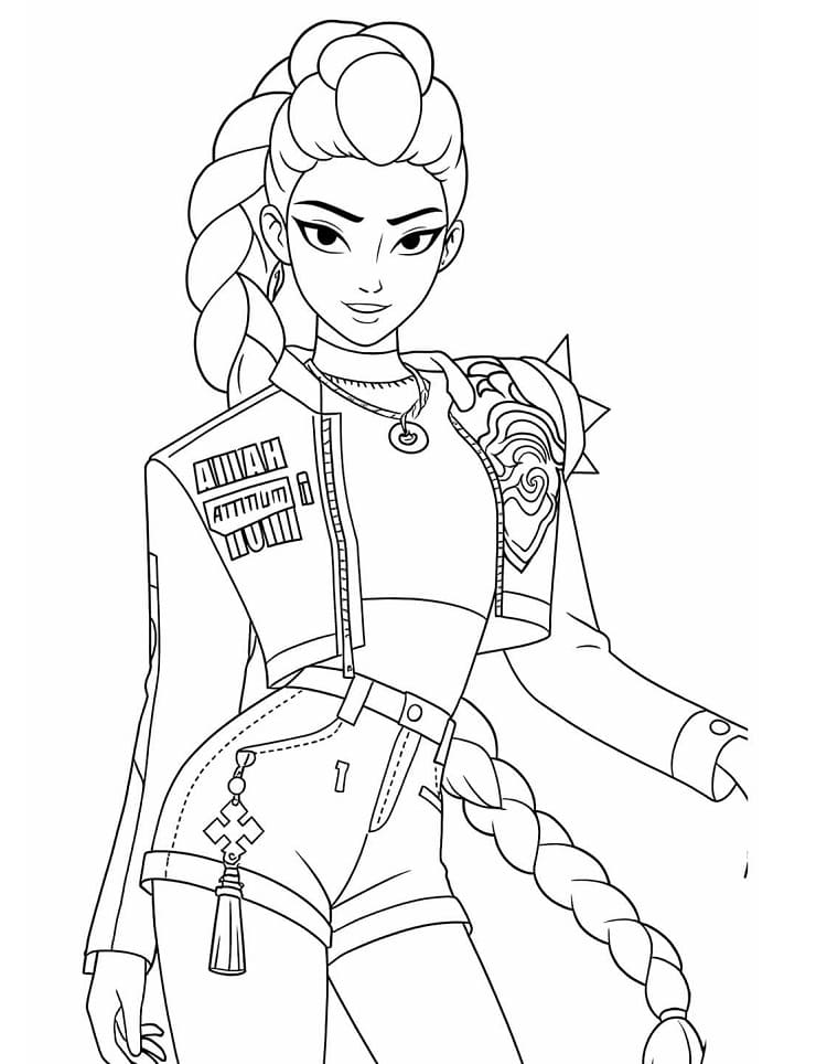 Målarbild KPop Demon Hunters Rumi