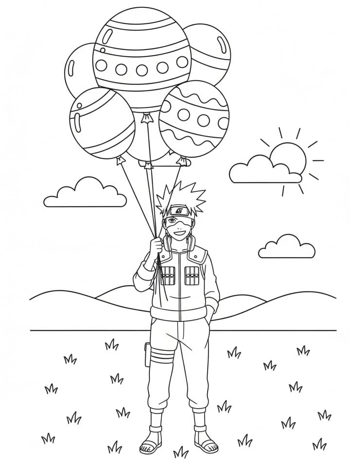 Målarbild Kakashi Hatake för 1-åringar