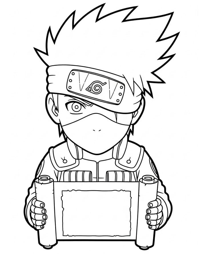 Målarbild Kakashi Hatake för 2-åringar