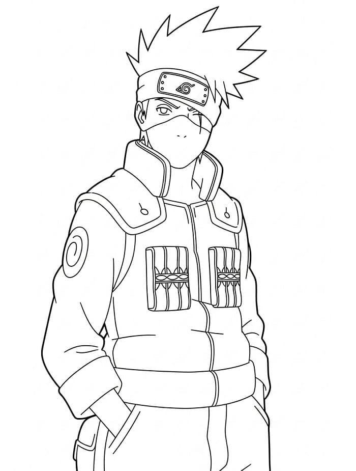 Målarbild Kakashi Hatake för barn