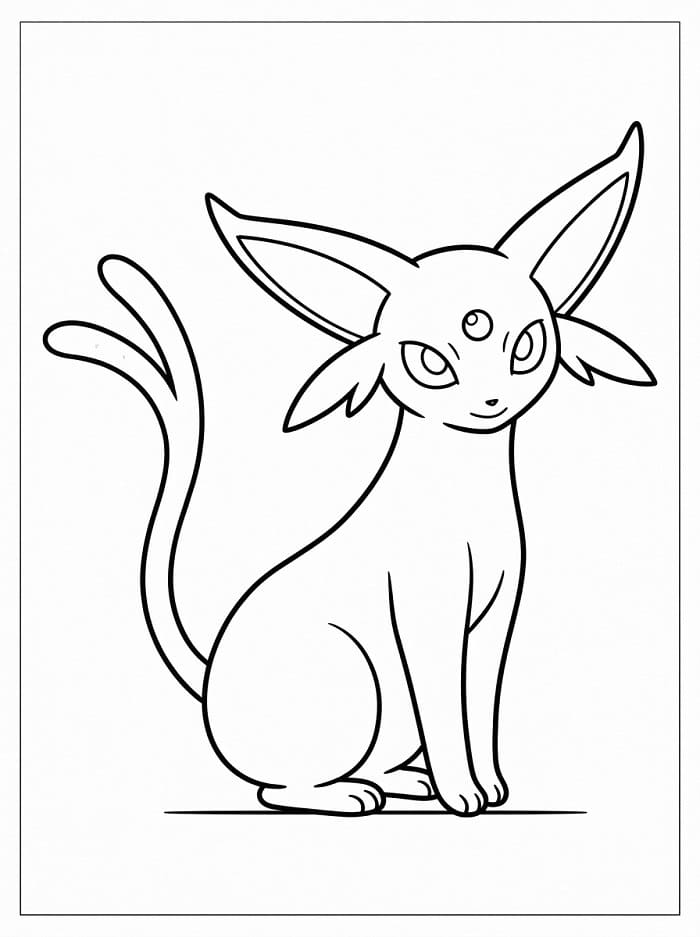 Målarbilder Espeon