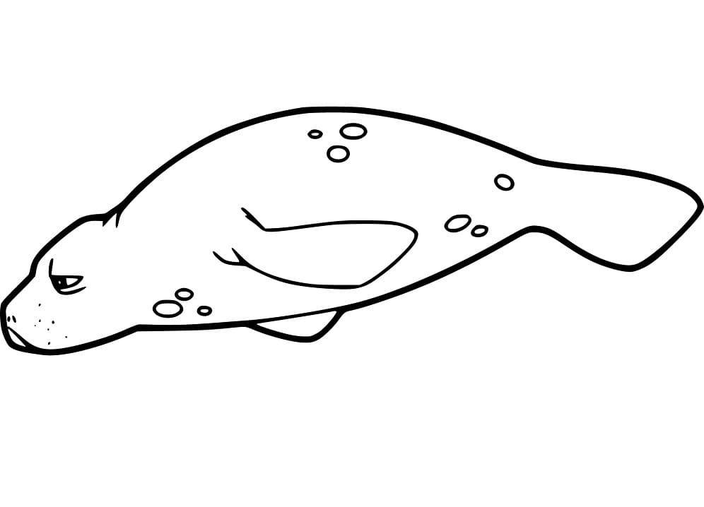 Målarbild Sjöko gratis