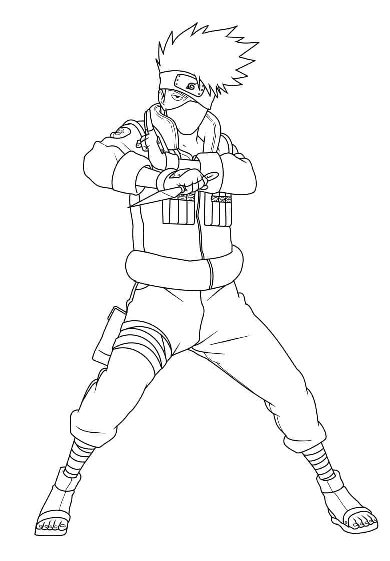 Målarbild Skriv ut Kakashi Hatake