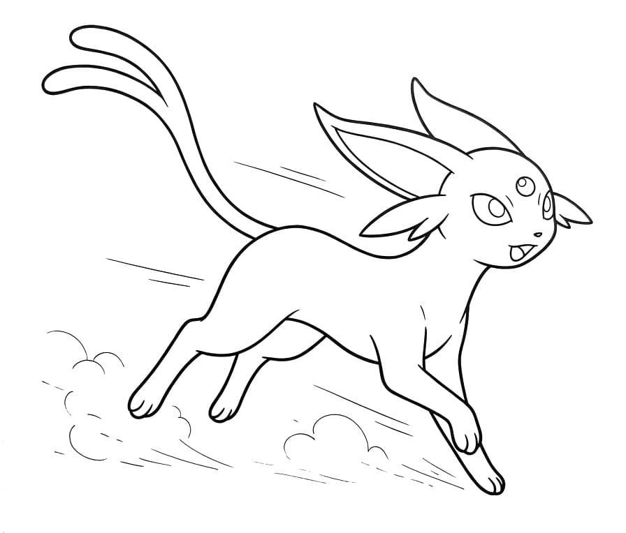 Målarbild Söt Espeon
