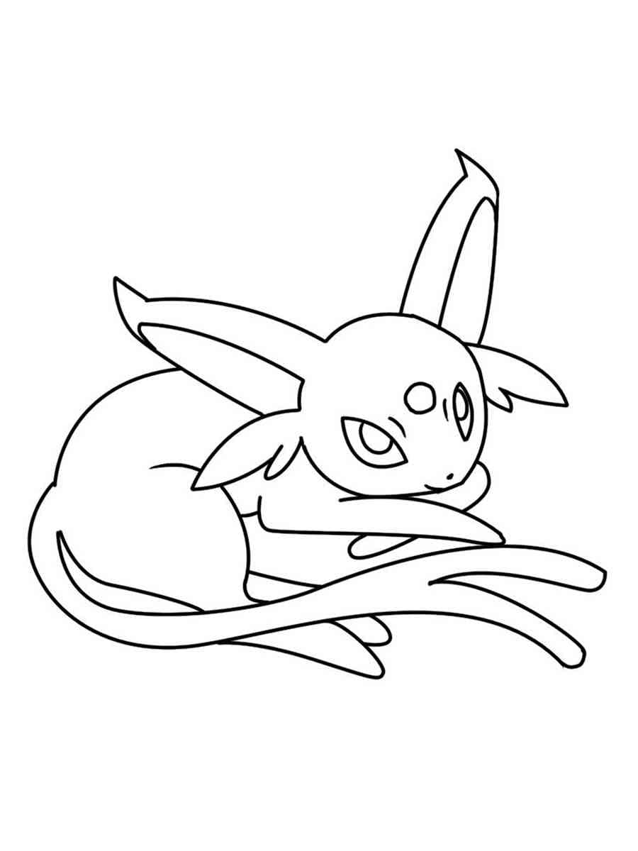 Målarbild Trevlig Espeon