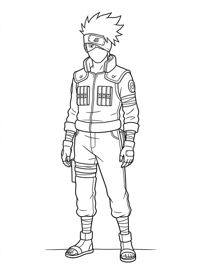 Målarbild Trevlig Kakashi Hatake
