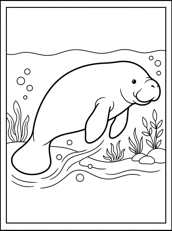 Målarbild Vanlig Sjöko