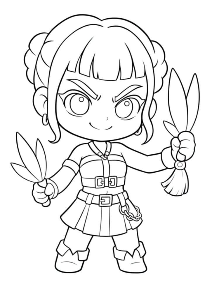 Målarbild Zoey Chibi
