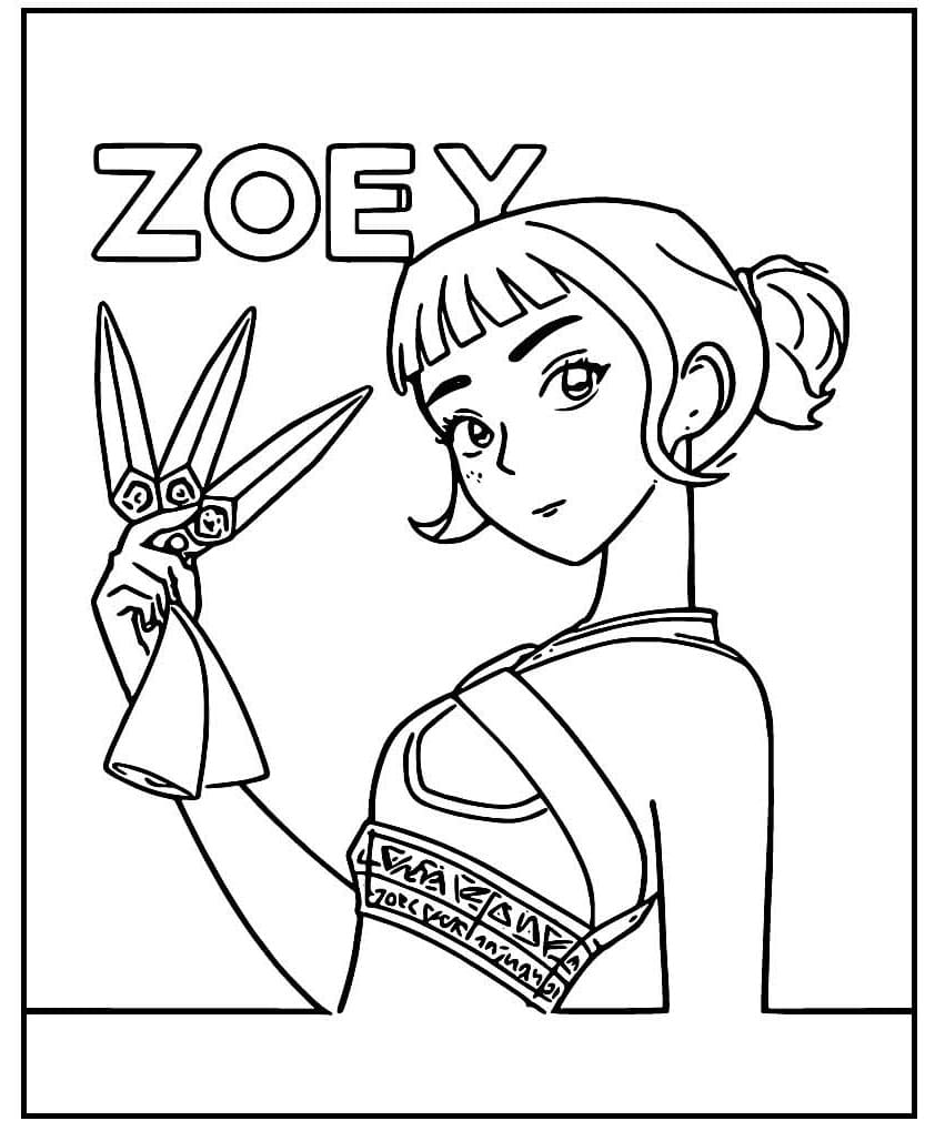 Målarbild Zoey för Barn