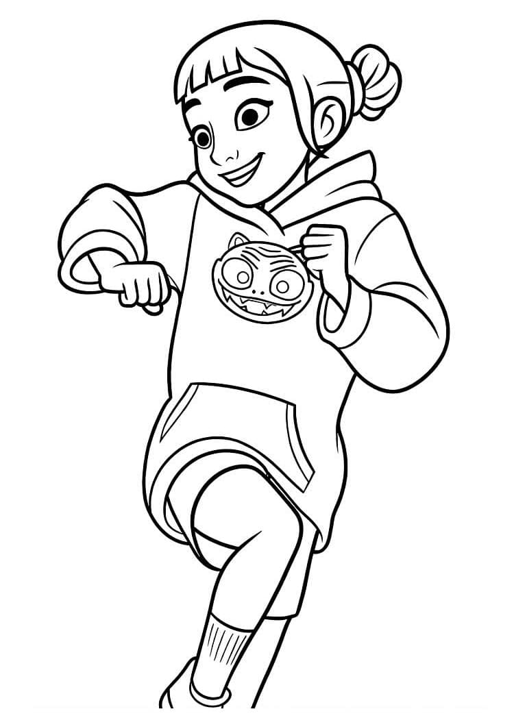 Målarbild Zoey i KPop Demon Hunters