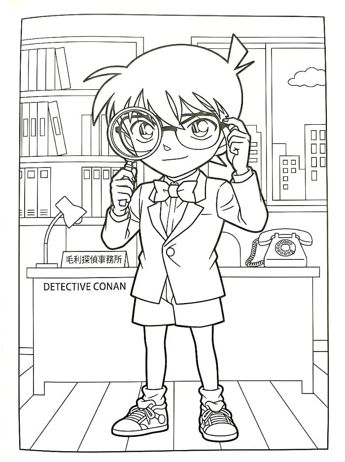 Målarbild Anime Detektiv Conan