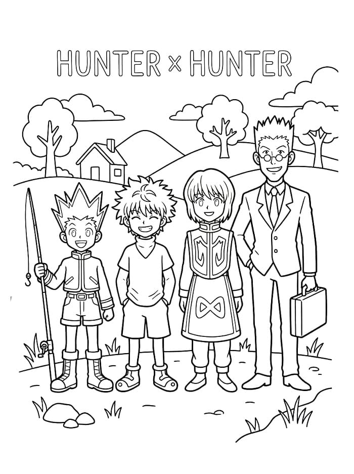 Målarbild Anime Hunter x Hunter