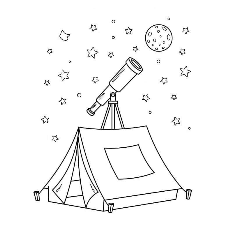 Målarbild Camping 1
