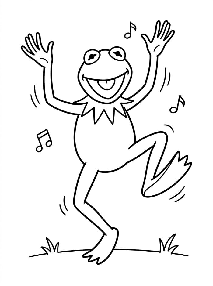 Målarbild Gratis Kermit