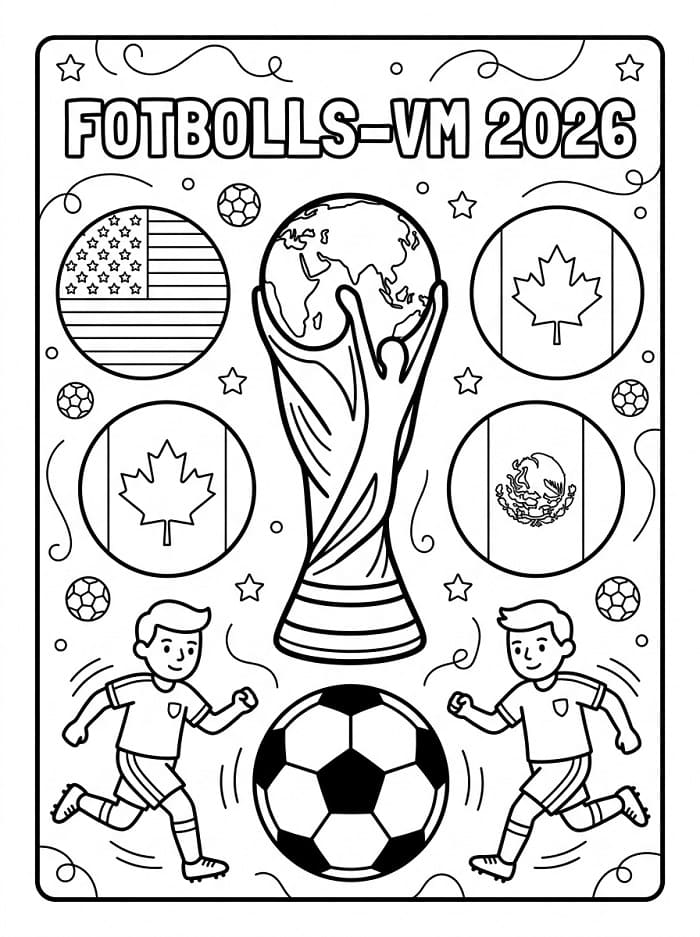 Målarbilder Fotbolls-VM 2026