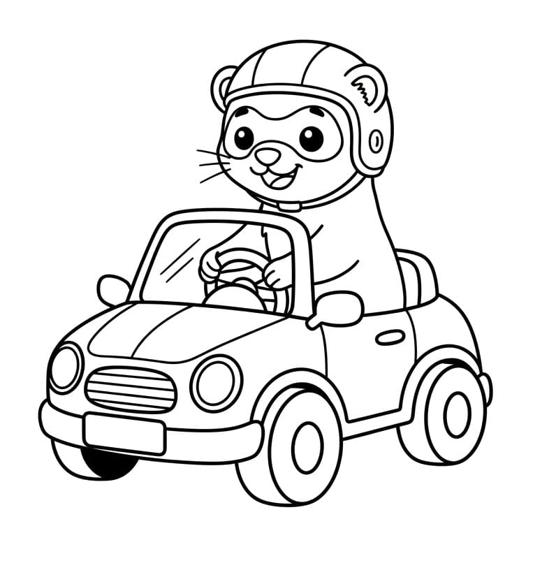 Målarbild Gratis utskrivbar illerillustration