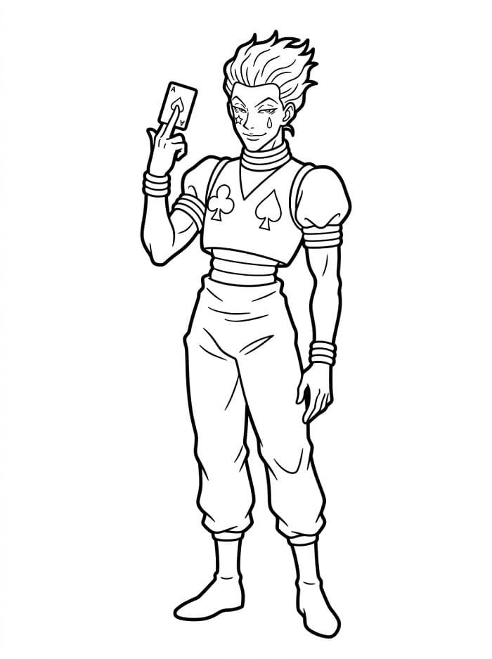 Målarbild Hisoka Hunter x Hunter