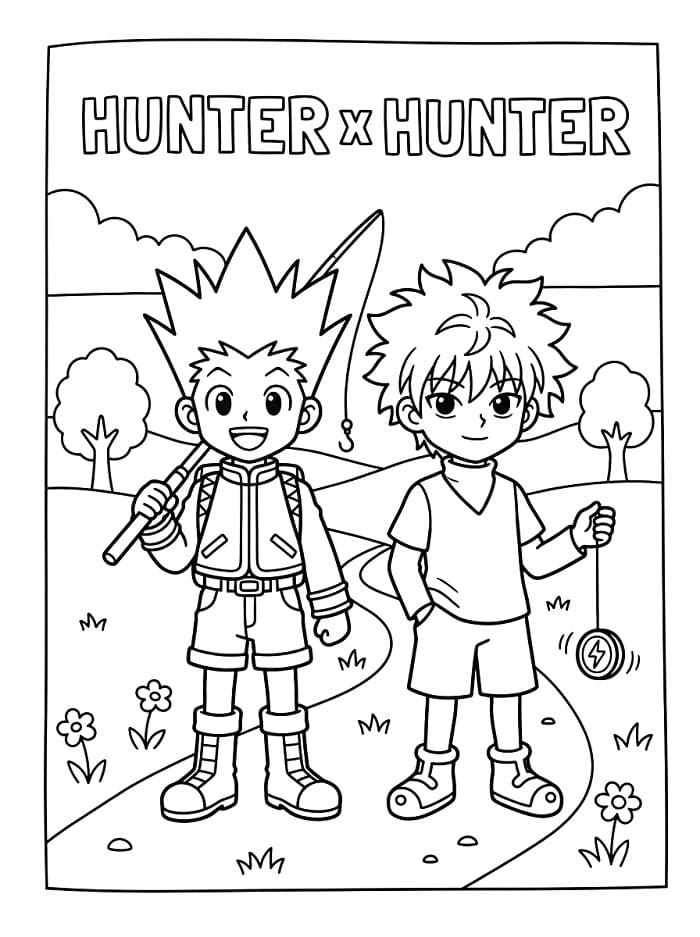 Målarbild Hunter x Hunter Anime