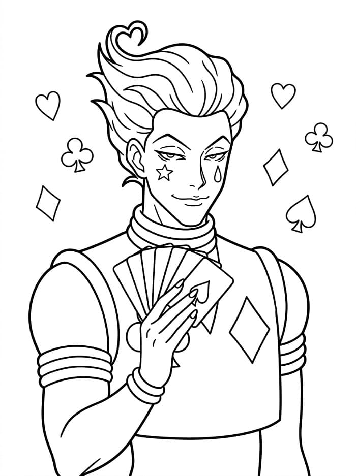 Målarbild Hunter x Hunter Hisoka