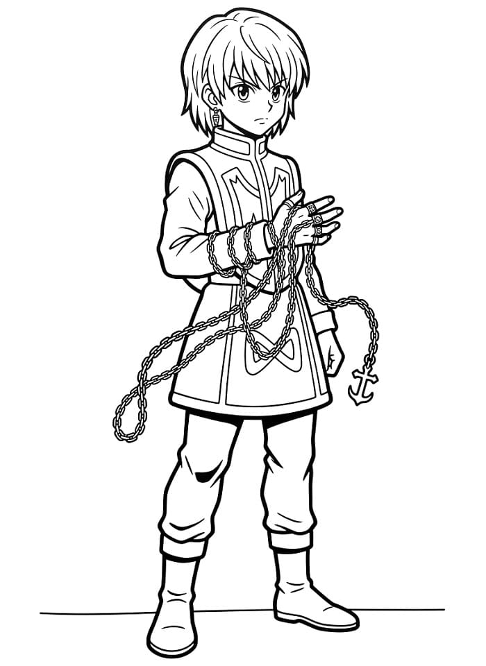 Målarbild Hunter x Hunter Kurapika