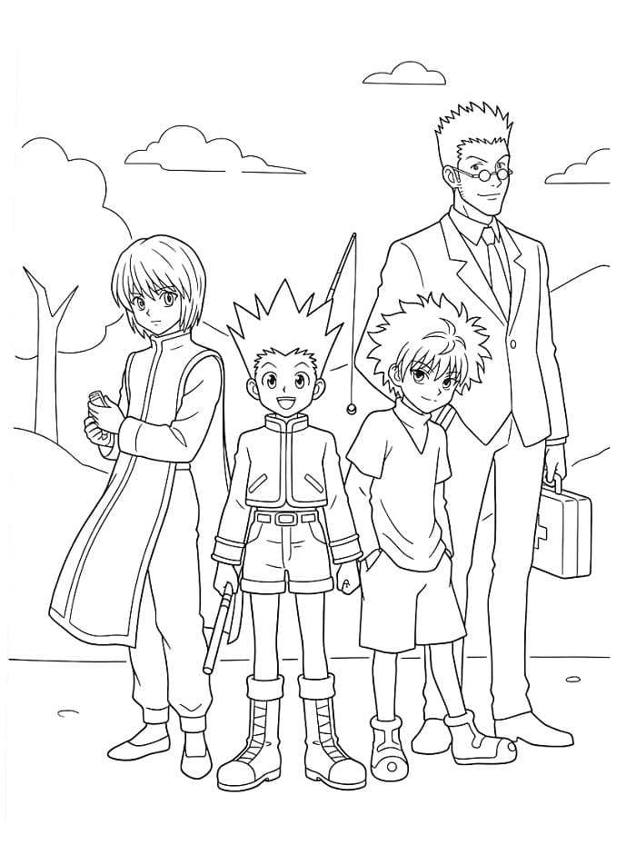 Målarbilder Hunter x Hunter
