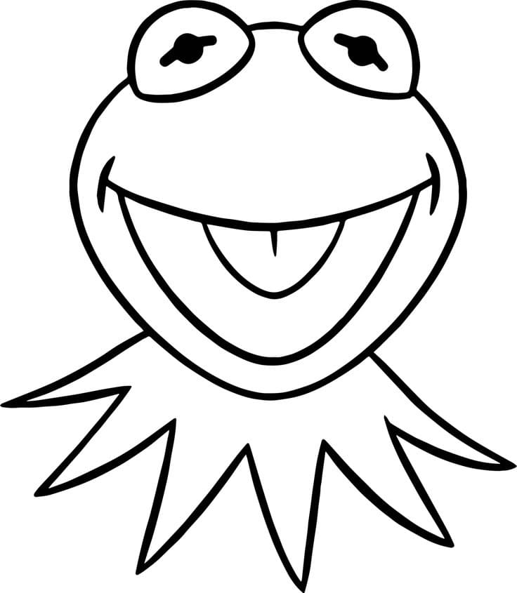 Målarbild Kermit att skriva ut