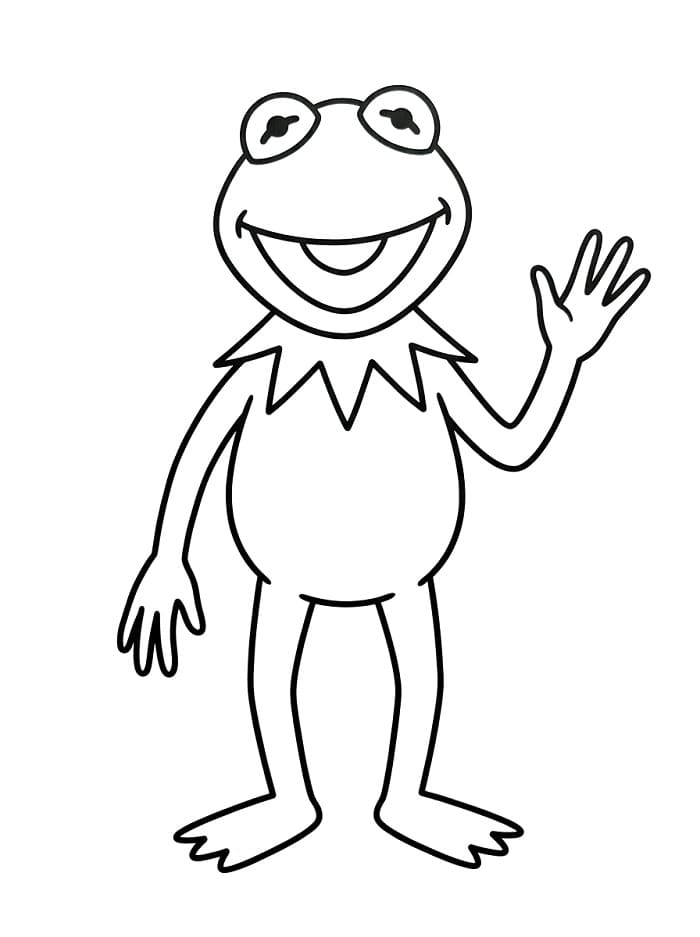 Målarbild Lätt Kermit