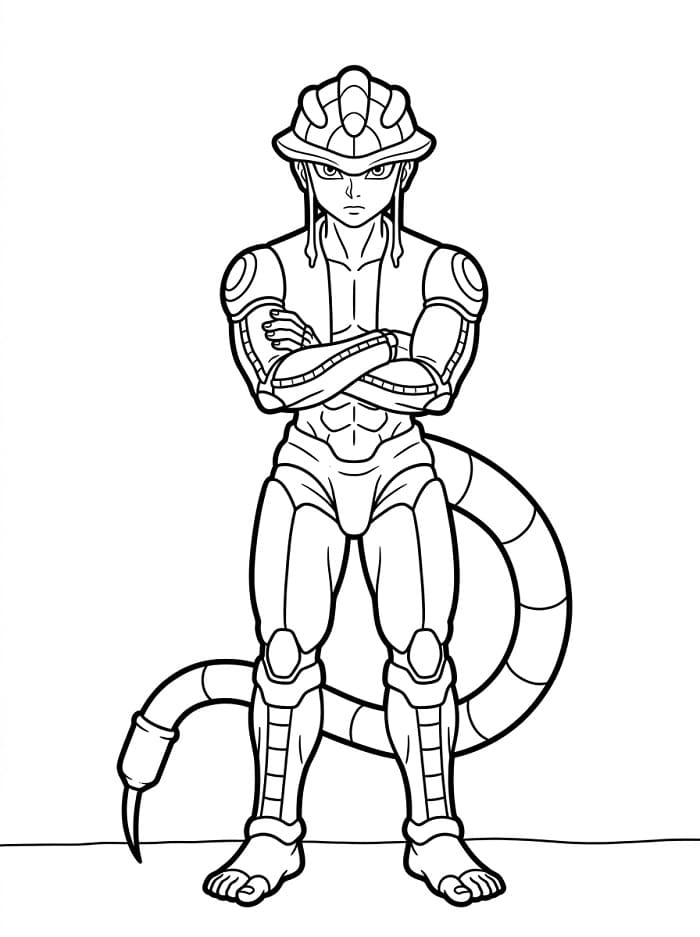 Målarbild Meruem från Hunter x Hunter